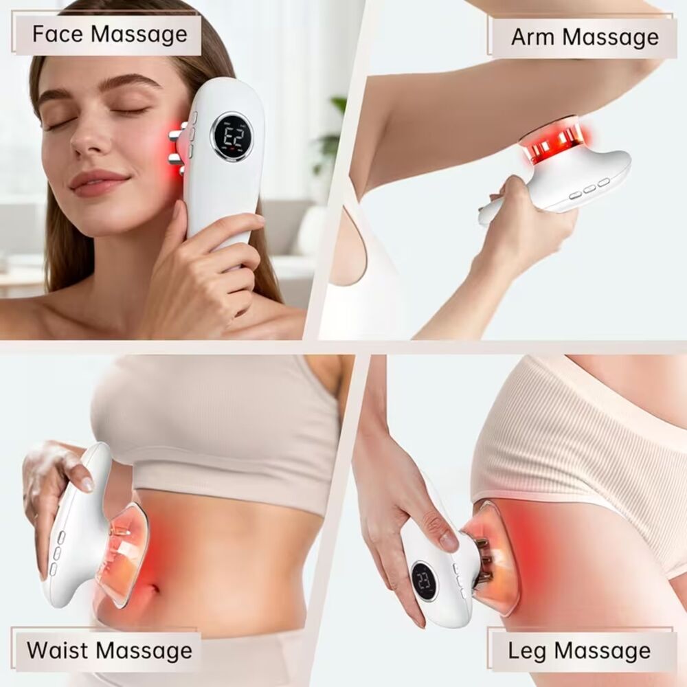 New Body Sculpting LED Lighting Therapy deep massage cupping-heat Face Arms Legs - Picture 2 of 9